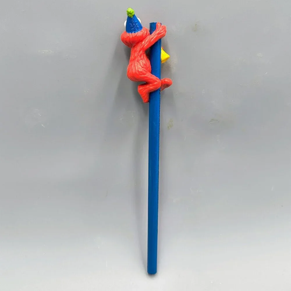 Vintage Sesame Street Elmo Party Time Pencil with Topper Applause